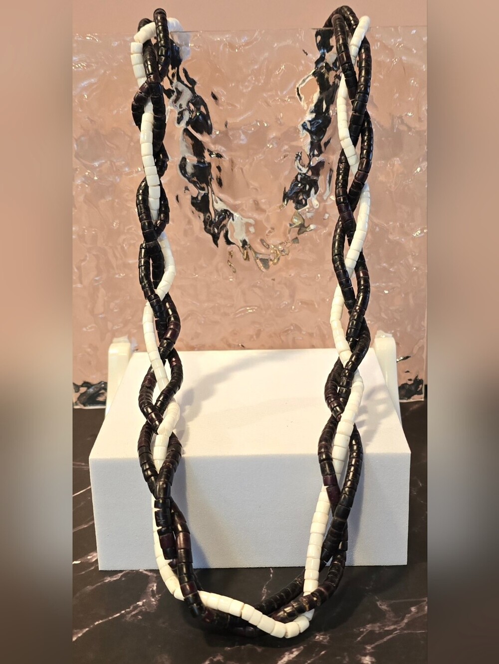3/$21 Handcrafted Braided Bead Necklace